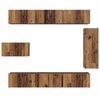 vidaXL TV Cabinet Set Wall-mounted 8 pcs Old Wood Engineered Wood