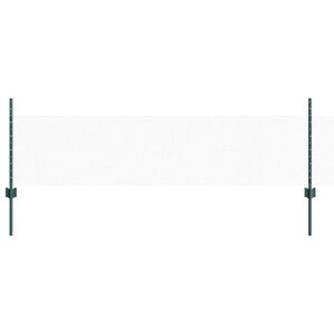 vidaXL Hexagonal Fence with Post 100 x 0.5 m PVC-Coated Steel Green