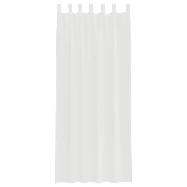 vidaXL Voile Curtains with Loops 2 pcs White 140x260 cm