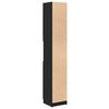 vidaXL Bathroom Cabinet Black oak 32 x 34 x 188.5 cm Engineered Wood