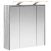 vidaXL Bathroom Mirror Cabinet Grey Sonoma 63.5 x 16 x 62.5 cm