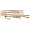 vidaXL Daybed with Trundle and Drawers without Mattress 90x190 cm Single