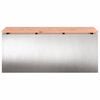 vidaXL Garden Bench Silver 100 x 40 x 43 cm Stainless steel