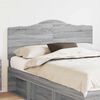 vidaXL Headboard with Headboard Grey Sonoma 140 cm Engineered wood