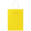 vidaXL Paper Bags 250 pcs with Handles Yellow 15x8x21 cm