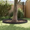 vidaXL Lawn Edgings 10 pcs Black 103 x 0.05 x 22 cm Steel