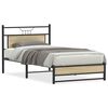 vidaXL Bed Frame without Mattress Sonoma Oak 107x203 cm Engineered Wood