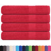 vidaXL Towels 4 pcs "FROGN" Red 100x200 cm 100% Cotton