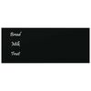 vidaXL Wall-mounted Magnetic Board Black 50x20 cm Tempered Glass