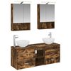 vidaXL Bathroom Furniture Set 5 pcs Smoked Oak