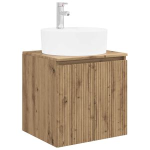 vidaXL Wall-Mounted Sink Vanity Artisan Oak 49.5 x 44.5 x 65 cm