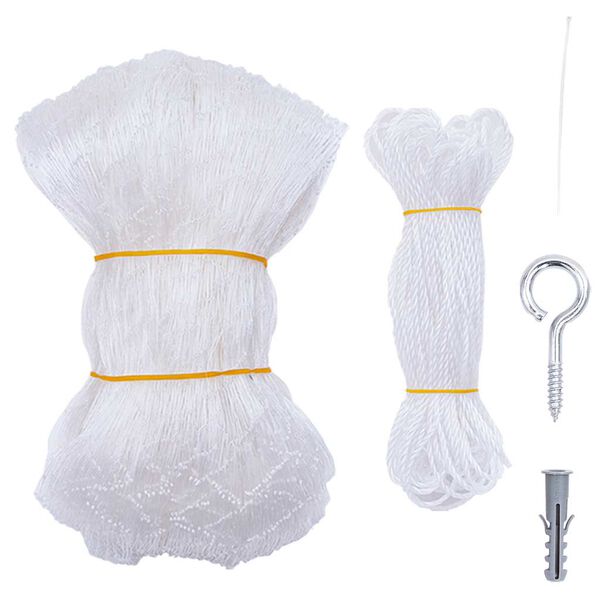 vidaXL Cat Net Transparent 12x3 m Nylon