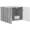 vidaXL TV Wall Cabinet Grey Sonoma 59.5 x 31 x 40 cm Engineered Wood