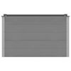 vidaXL Garden Raised Bed WPC 150x50x91 cm Grey