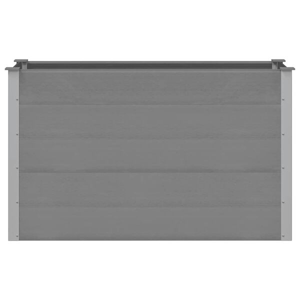 vidaXL Garden Raised Bed WPC 150x50x91 cm Grey