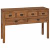 vidaXL Sideboard Natural 110 x 35 x 75.5 cm Solid Teak Wood