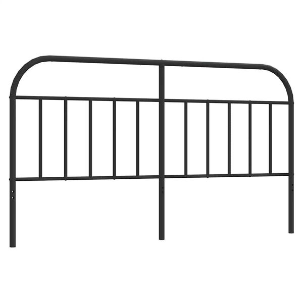 vidaXL Metal Headboard Black 160 cm