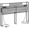 vidaXL Storage Headboard with Shelf Grey sonoma 150 cm Engineered wood