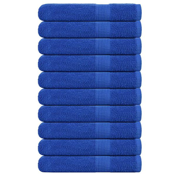 vidaXL Sauna Towels "FROGN" 10 pcs Blue 80x200 cm 360 gsm
