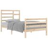 vidaXL Bed Frame without Mattress Solid Wood 100x200 cm