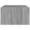 vidaXL Coffee Table with Infinity LED Grey Sonoma 70x50x30 cm