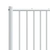 vidaXL Metal Replace Headboard White 200 cm