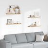 vidaXL Wall Shelf with Shelf 4 pcs Beige 80 x 9 x 3 cm Engineered Wood