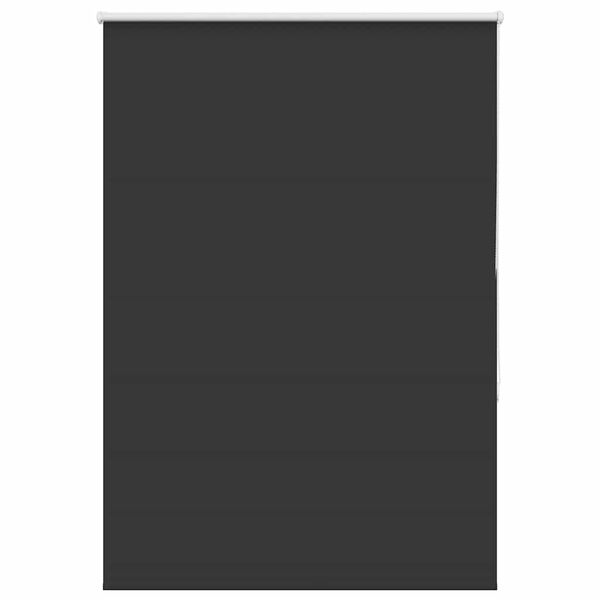 vidaXL Roller Blind Blackout Black 110x130 cm Fabric Width 105.7 cm Polyester