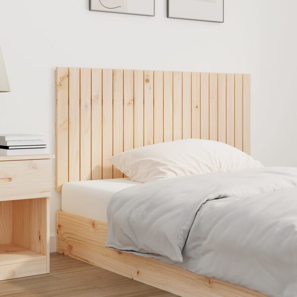 vidaXL Wall Headboard 127.5x3x60 cm Solid Wood Pine
