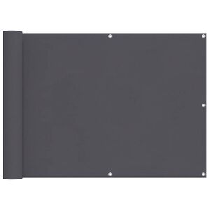 vidaXL Balcony Screen Oxford Fabric 90x400 cm Anthracite