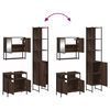 vidaXL 3 Piece Bathroom Furniture Set Brown Oak Engineered Wood