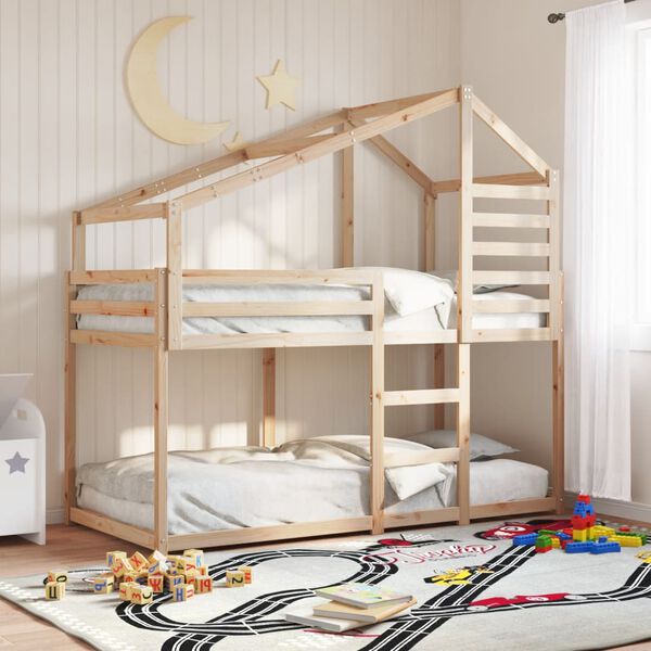 vidaXL Bunk Bed without Mattress 80x200 cm Solid Wood Pine