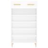 vidaXL Shoe Cabinet White 60x35x105 cm Engineered Wood