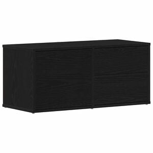 vidaXL TV Cabinet Black Oak 80 x 34 x 36 cm Engineered Wood