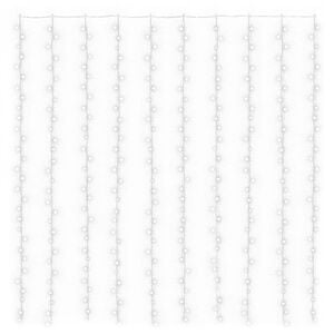 vidaXL LED Curtain Fairy Lights 3x3m 300 LED Cold White 8 Function