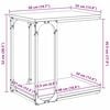 vidaXL Side Table with Shelf Old wood 50 x 35 x 52 cm Engineered wood
