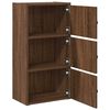 vidaXL Bookcase Brown Oak 40x24x77 cm Engineered Wood