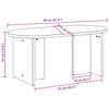 vidaXL Coffee Table White 80 x 39.5 x 35 cm Solid Pine wood
