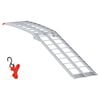 vidaXL Motorcycle Ramp Folding Silver 180 x 28 x 5 cm Aluminium