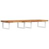 vidaXL Basin Shelf Wall Mounted Steel and Solid Wood Acacia