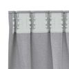 vidaXL Blackout Curtains with Rings 2 pcs Light Grey 260 x 140 cm