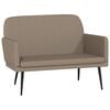 vidaXL Bench Cappuccino 107x80x81 cm Faux Leather