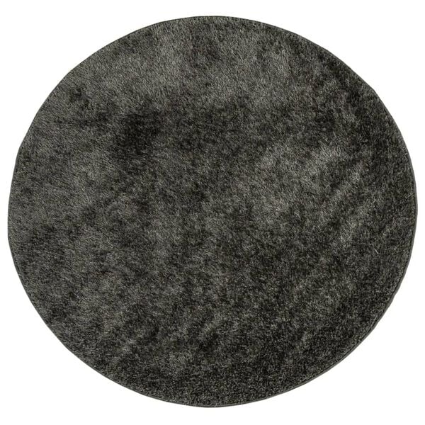 vidaXL Rug ISTAN High Pile Shiny Look Anthracite &Oslash; 200 cm