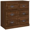 vidaXL Sideboards 2 pcs Brown Oak Engineered Wood