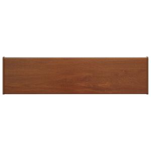 vidaXL Window Sill Brown wood 60 x 25 x 4.5 cm PVC