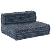 vidaXL Modular Sofa Geometric 4 pcs Indigo 70 x 70 x 56 cm Fabric