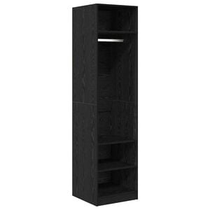vidaXL Wardrobe Black Oak 50 x 50 x 200 cm Engineered Wood