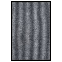 vidaXL Doormat Striped Grey 80x120 cm