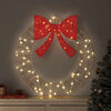vidaXL Wreath with 60 LEDs Warm white 75 cm PET