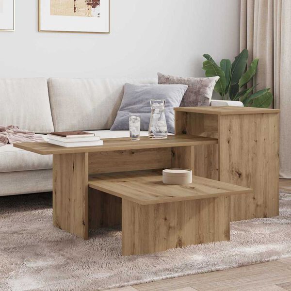 vidaXL Console Table Artisan Oak 91.5 x 35 x 38.5 cm Engineered Wood